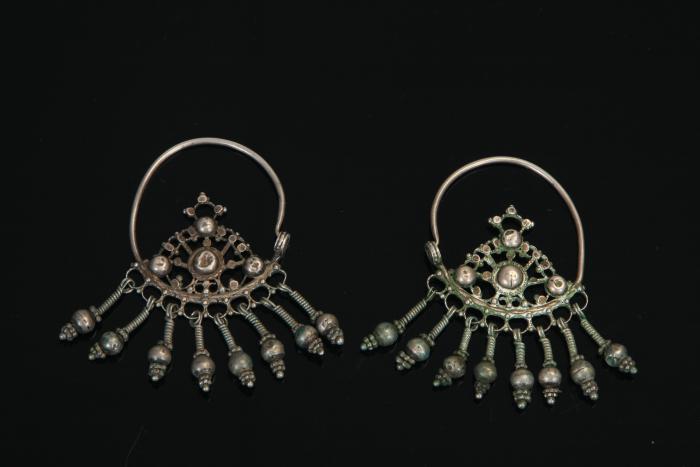 0428 khalka (ear-rings) Andijan , Twentieth century